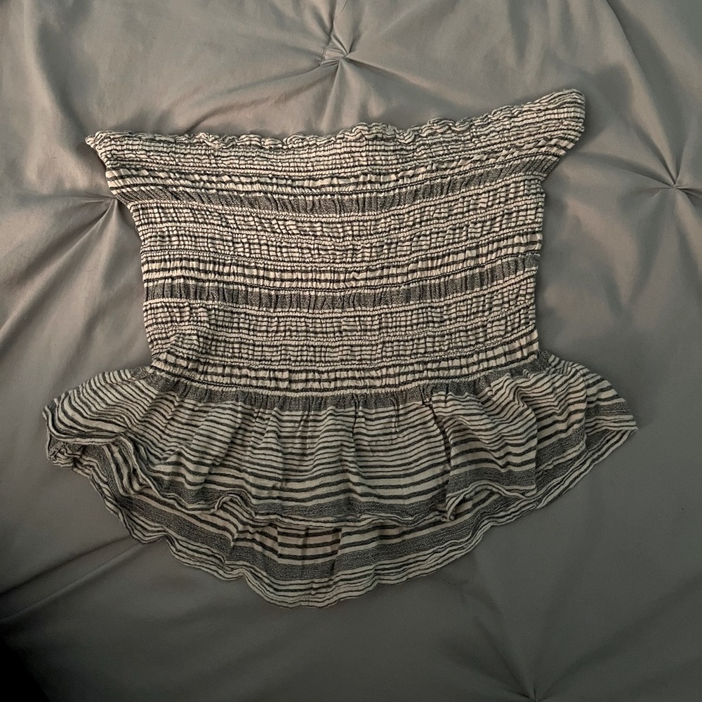 Striped American Eagle tube top size small